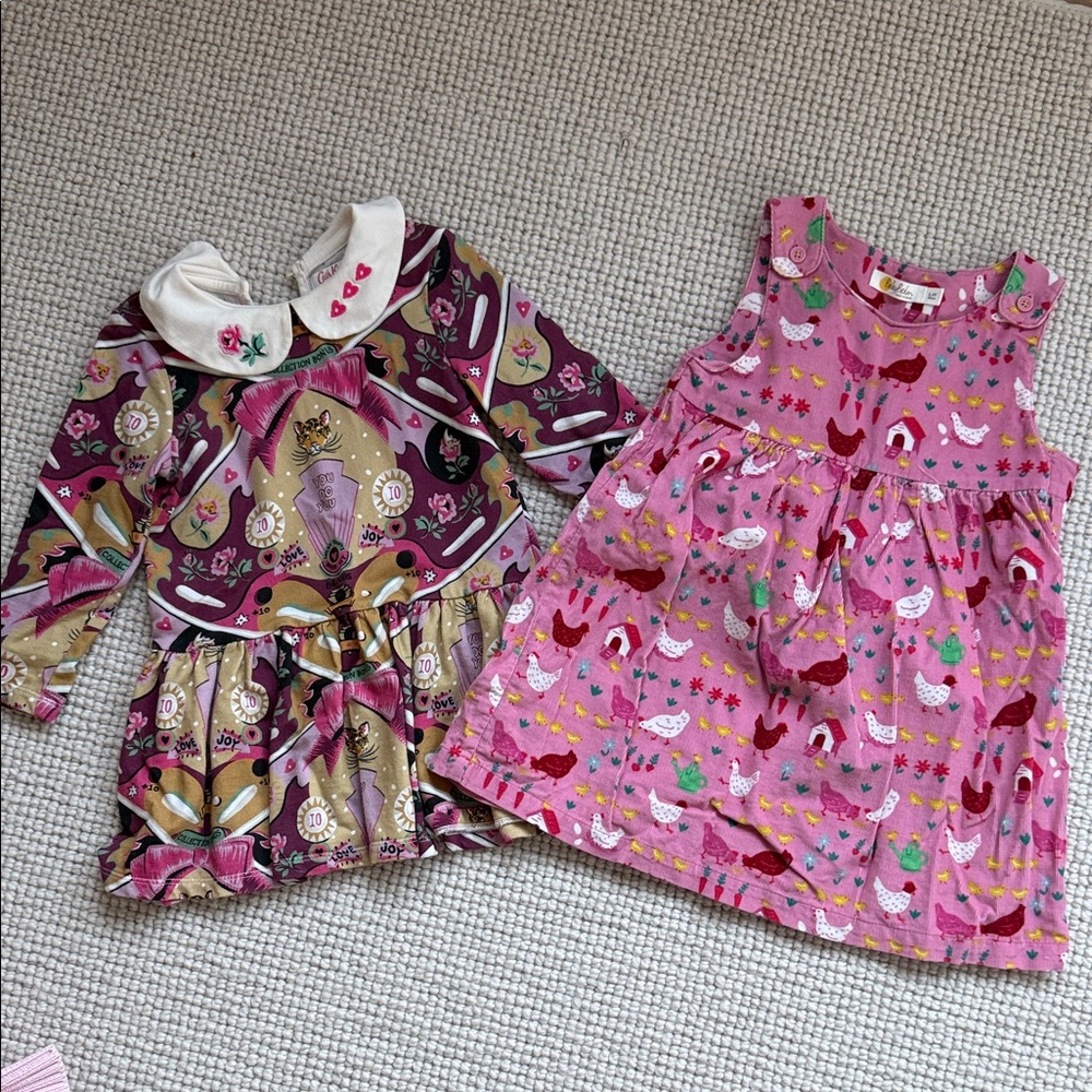 Baby Boden Pink and Purple Kids Dresses